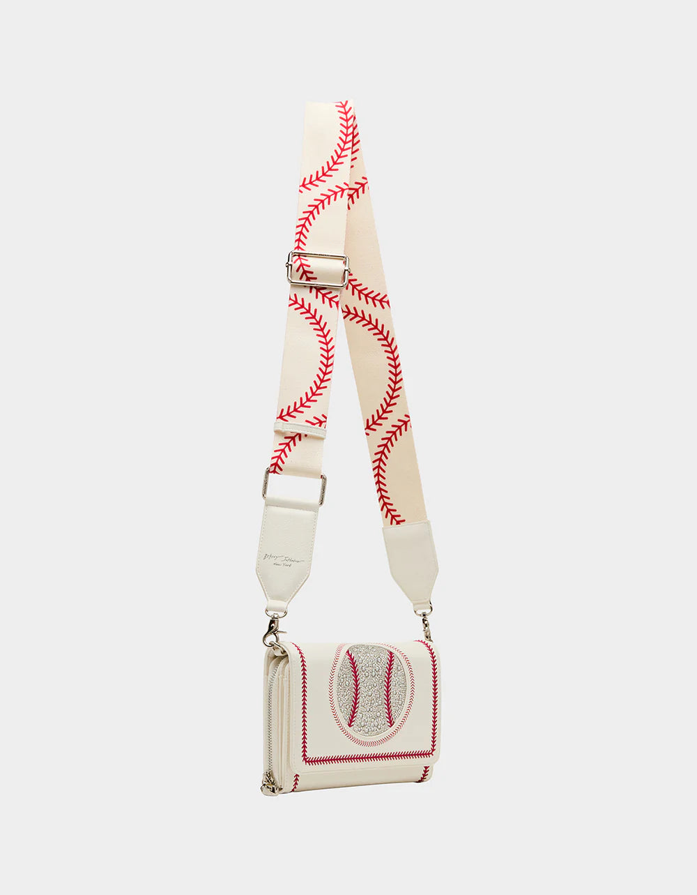 Betsey Johnson Grand Slam Wallet On Chain Cream