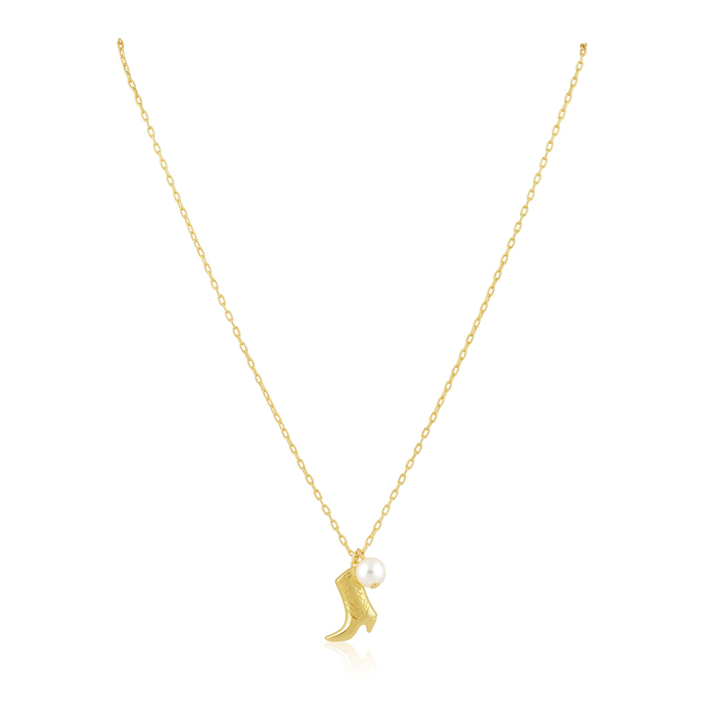 Boot N' Pearl Necklace