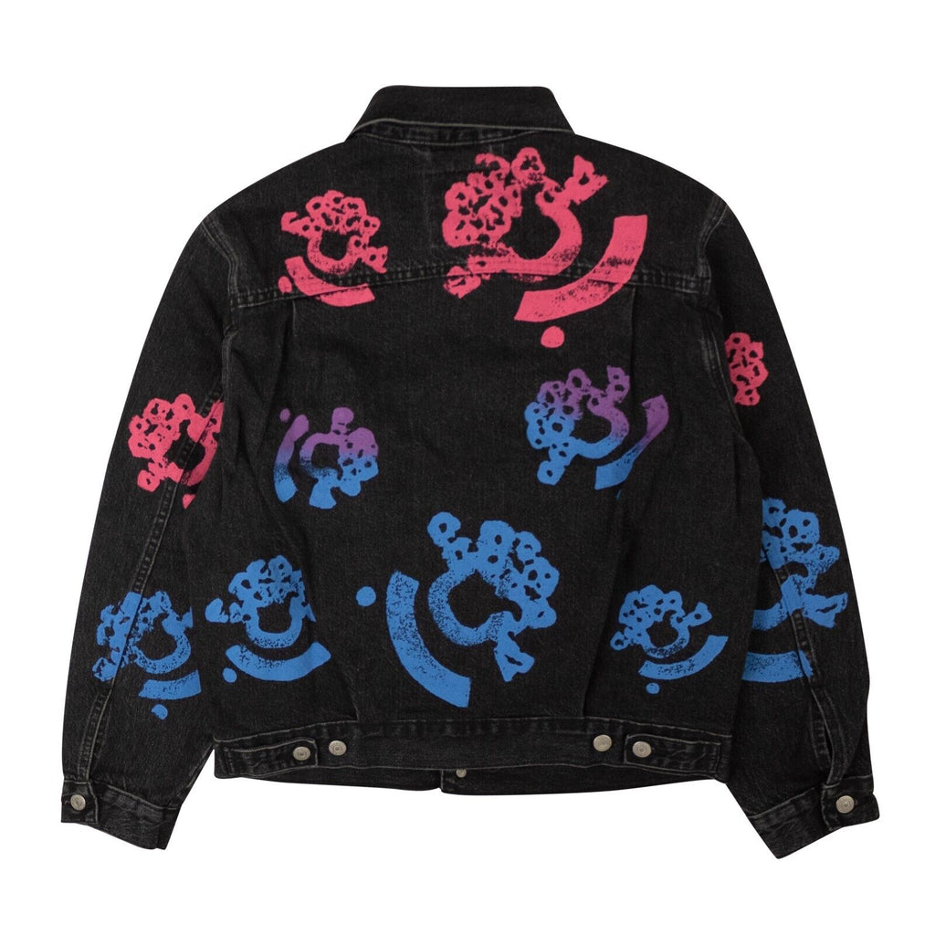 DENIM TEARS Washed Black Bstroy Tears Type-2 Denim Jacket