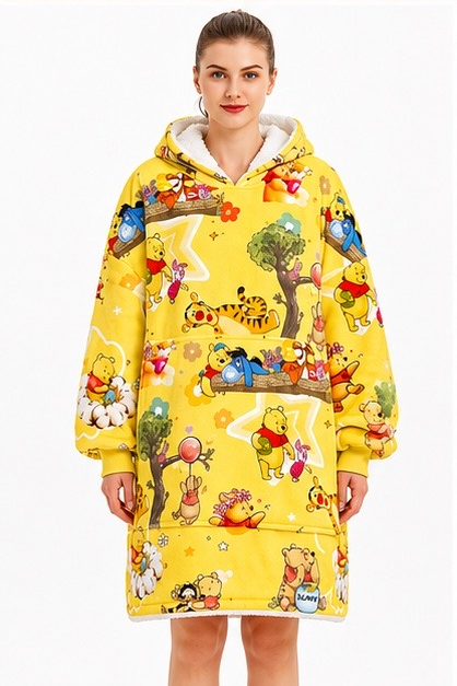 Winnie the Pooh & Friends Wearable Blanket Hoodie for Kids & Adults