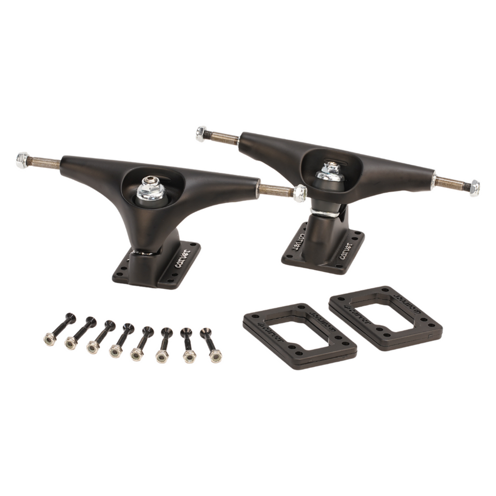 Carver CX Hollow Truck Set 6.5″ - Coal Satin (Set of 2)