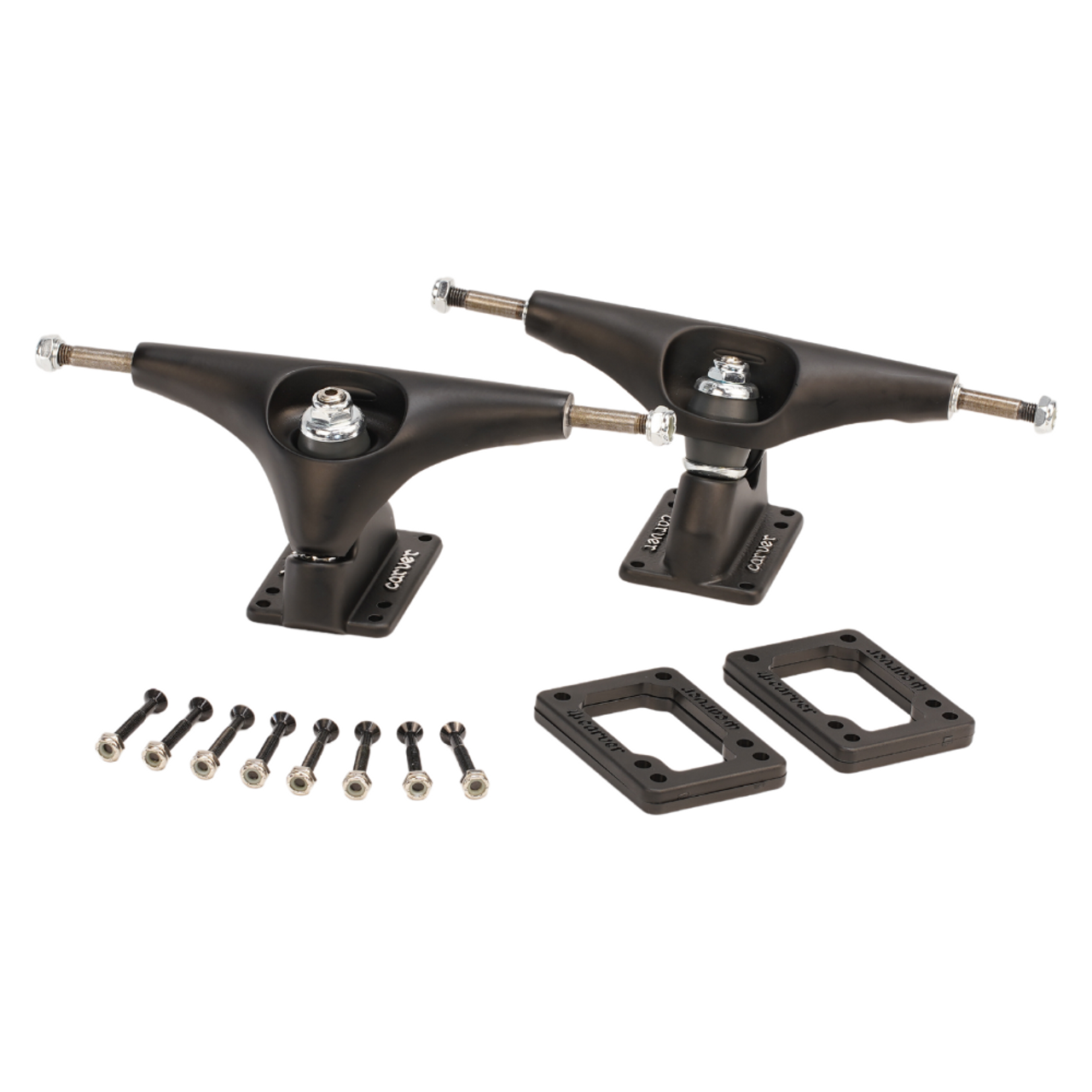 Carver CX Hollow Truck Set 6.5″ - Coal Satin (Set of 2)