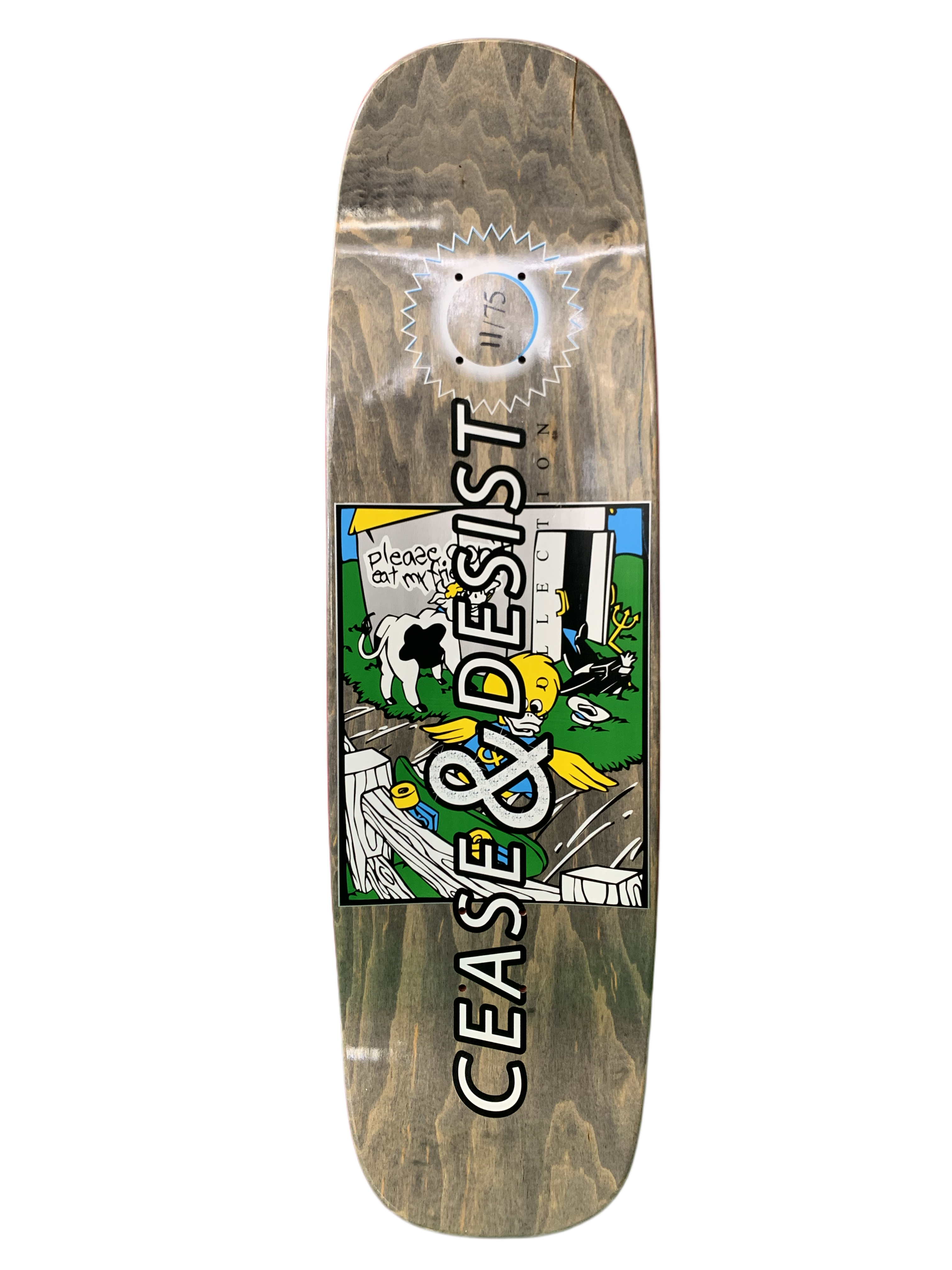 Cease & Desist Mike Vallely Barnyard Limited 11/75 Reissue Classic Skateboard Deck