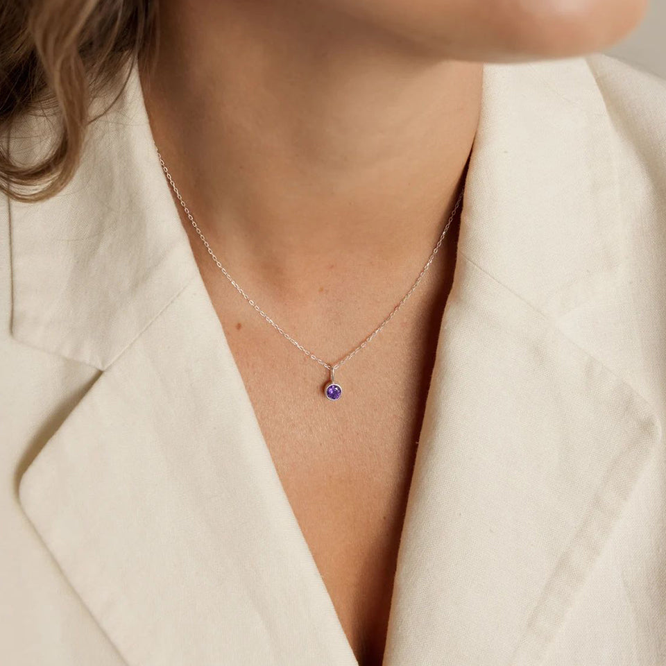 Lumière Birthstone Necklace Month & Zodiac Collection