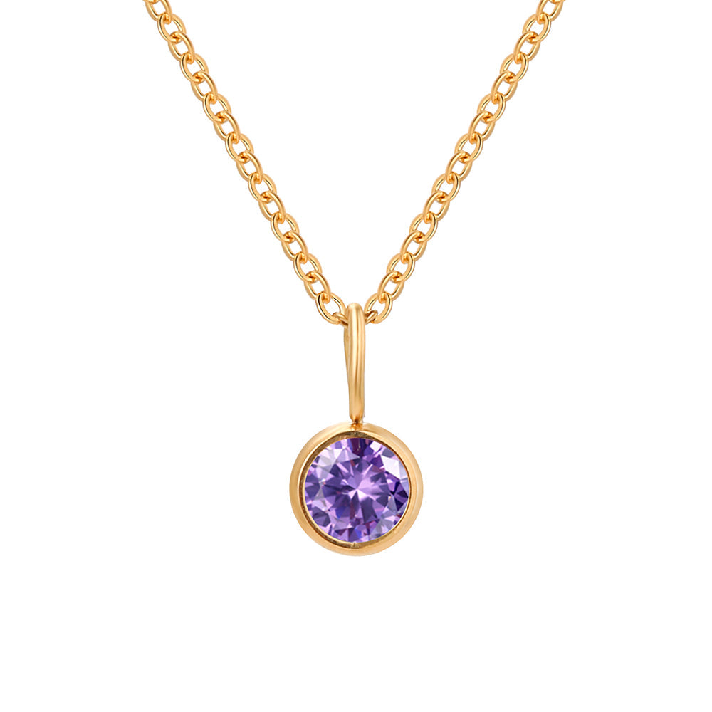 Lumière Birthstone Necklace Month & Zodiac Collection