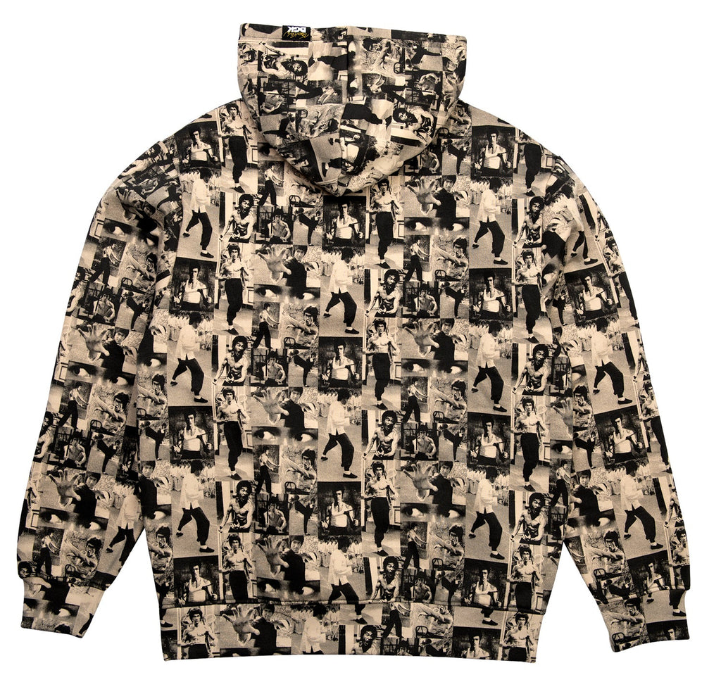 DGK x Bruce Lee Collage Hooded Fleece - Tan