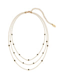 Crystal Dot Layered Necklace