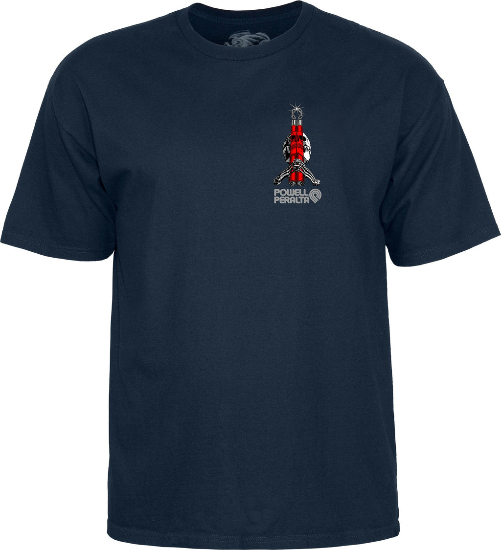 Powell Peralta Skull & Nunchucks Bruce Lee Collab T-shirt - Navy