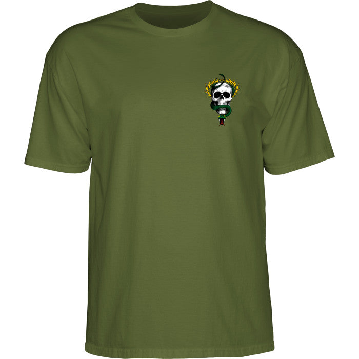 Powell Peralta Mike McGill Skull & Snake T-shirt - Military Green