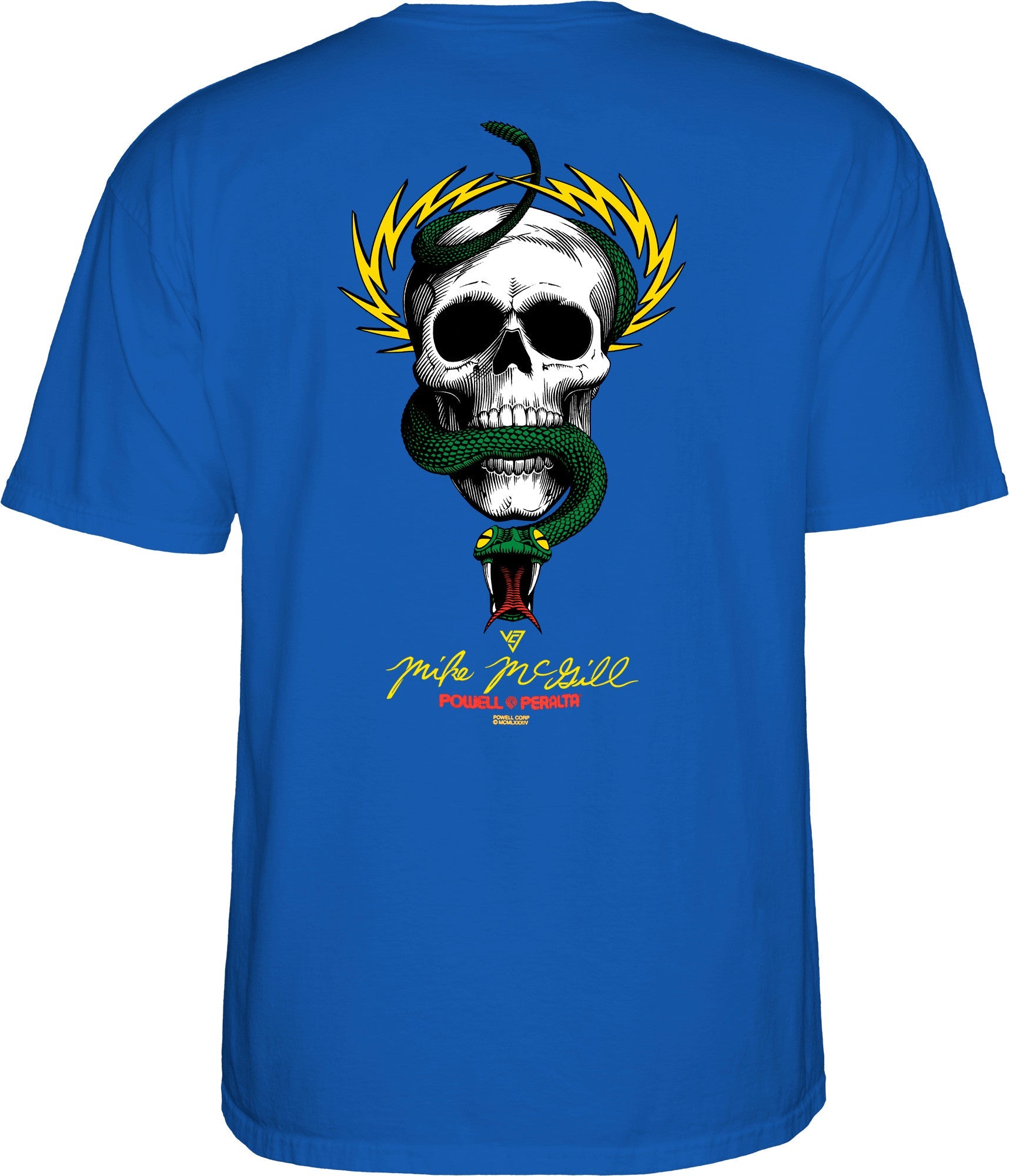 Powell Peralta Mike McGill Skull & Snake T-shirt - Royal Blue