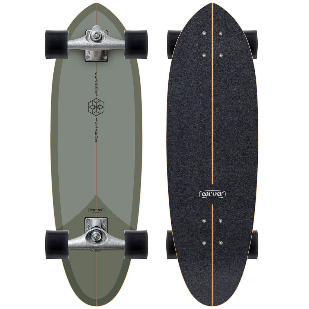 Carver x Channel Islands Mid Sage Surfskate Complete CX (V5) - 32.5"