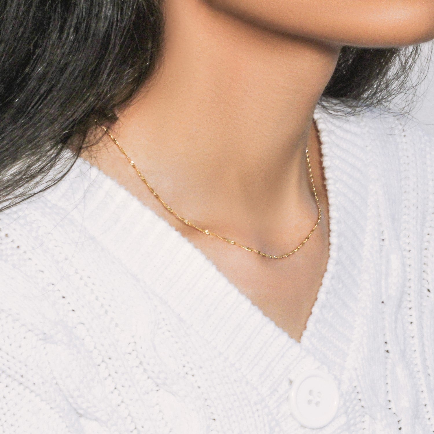 10k Yellow Gold Singapore Chain (1.50 mm)