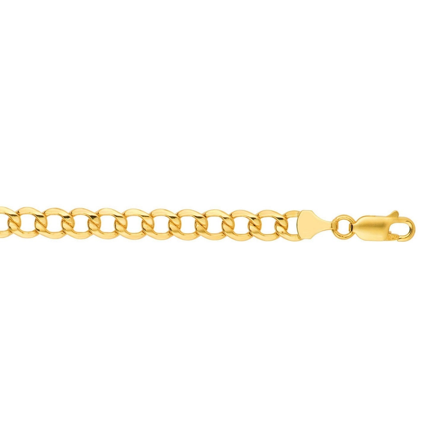 10k Yellow Gold Lite Curb Bracelet (6.20 mm)