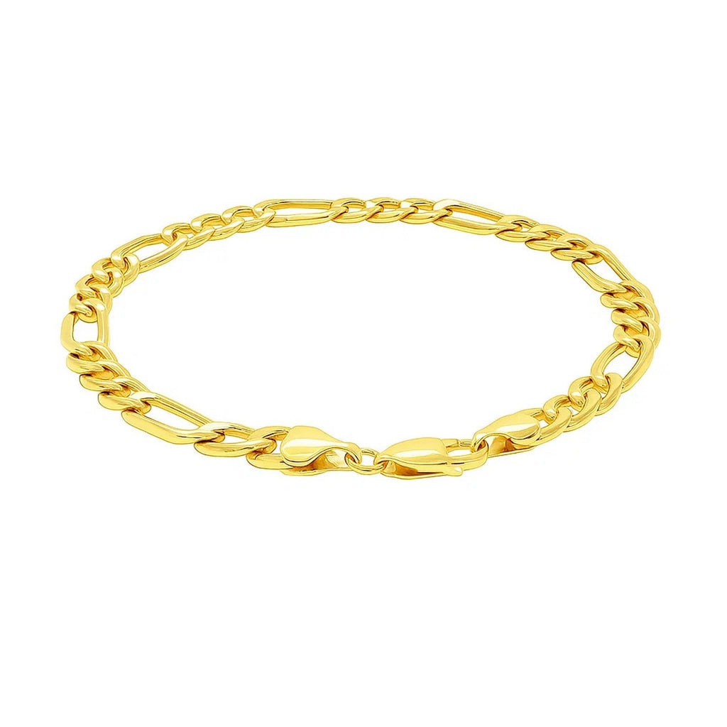 10k Yellow Gold Lite Figaro Bracelet (6.60 mm)