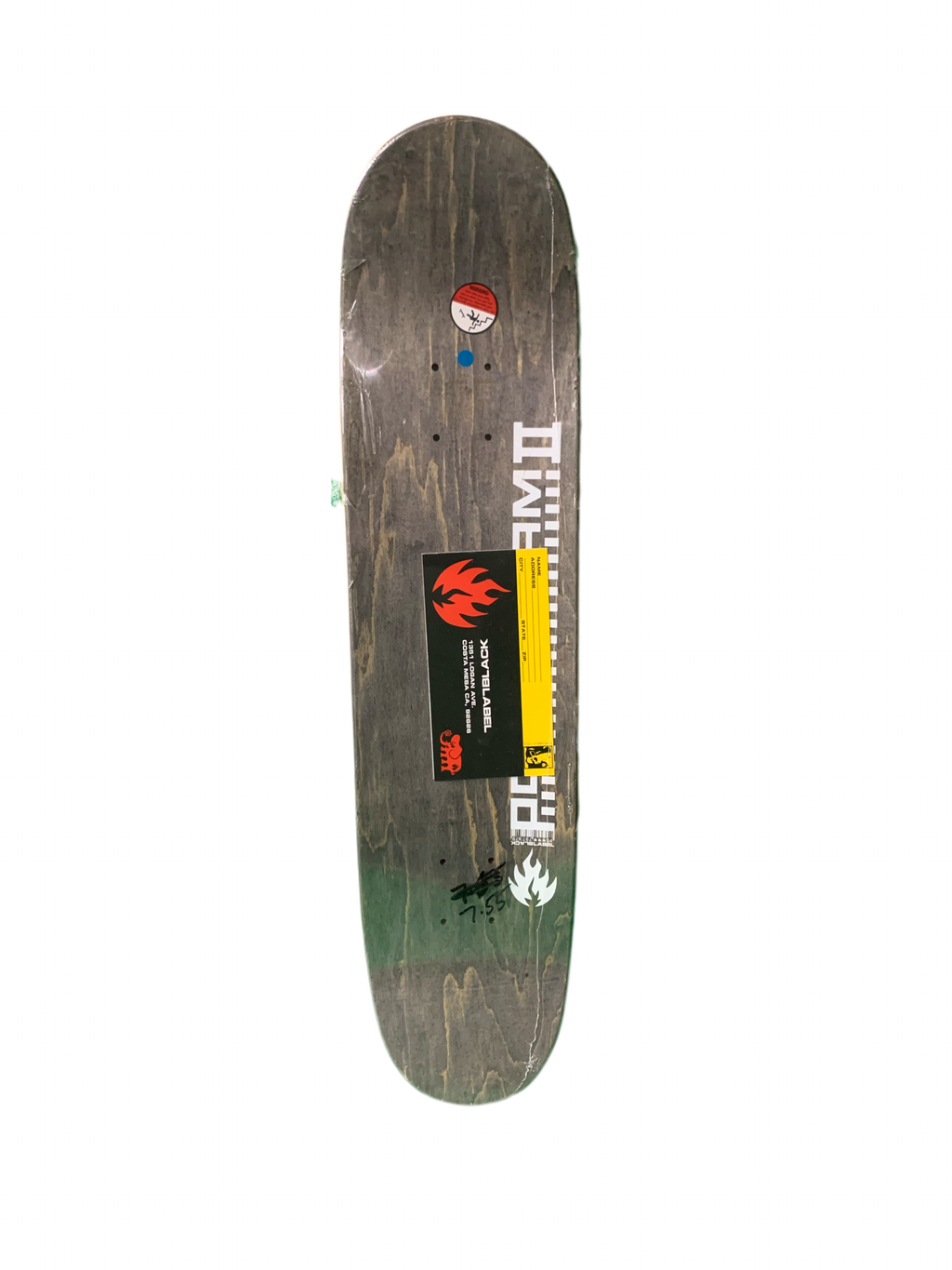 Black Label Ragdoll After Midnight Series 2004 7.5" Classic Skateboard Deck