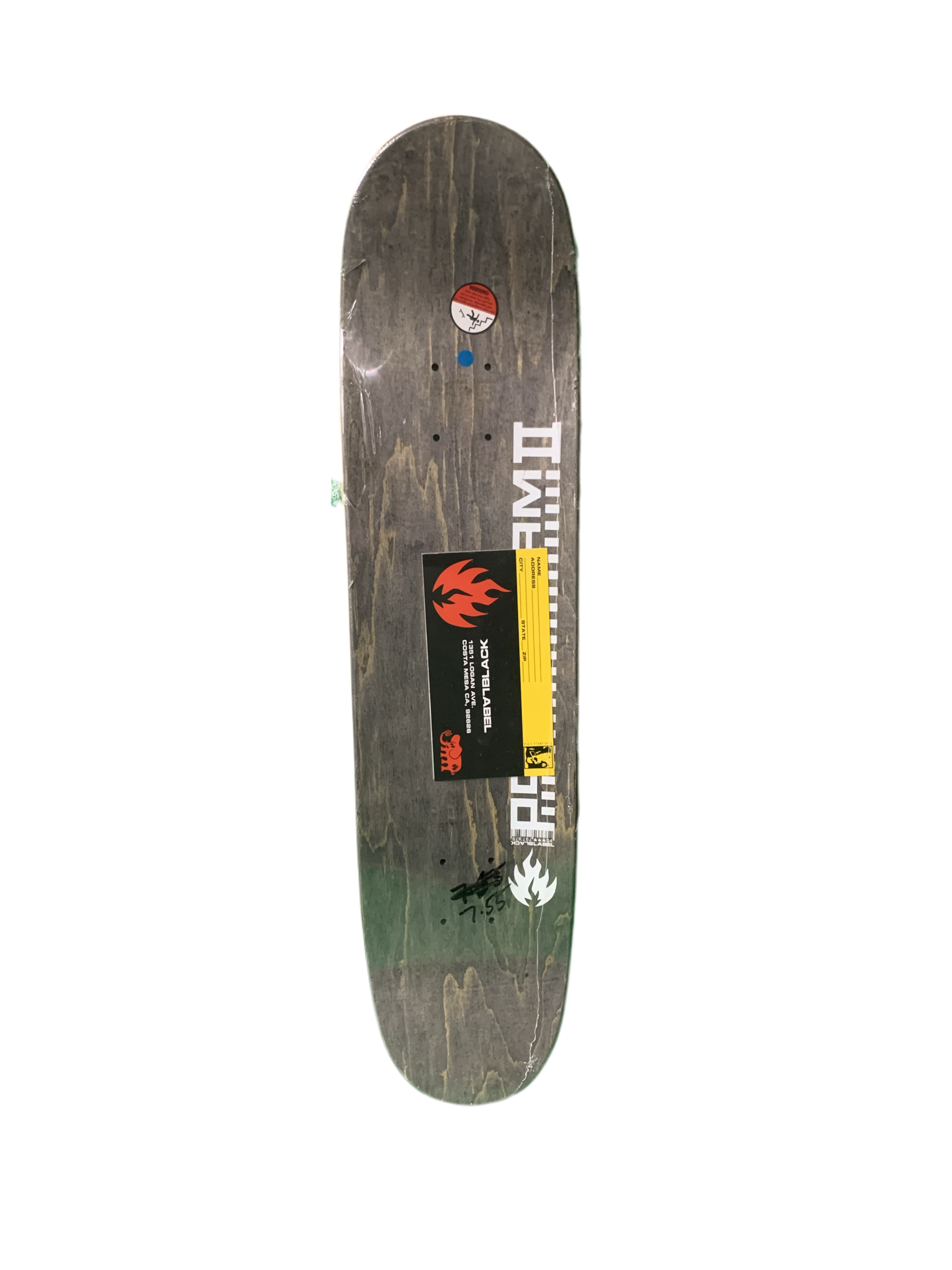 Black Label Ragdoll After Midnight Series 2004 7.5" Classic Skateboard Deck