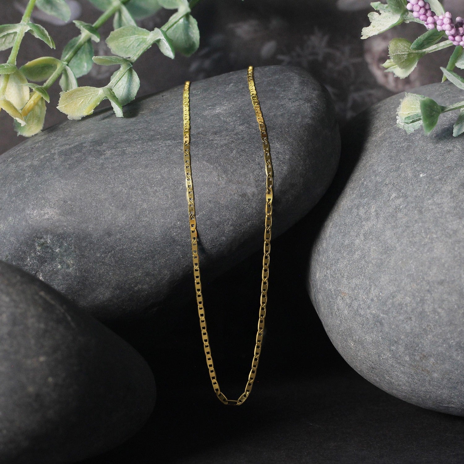 10k Yellow Gold Mariner Link Chain (1.20 mm)