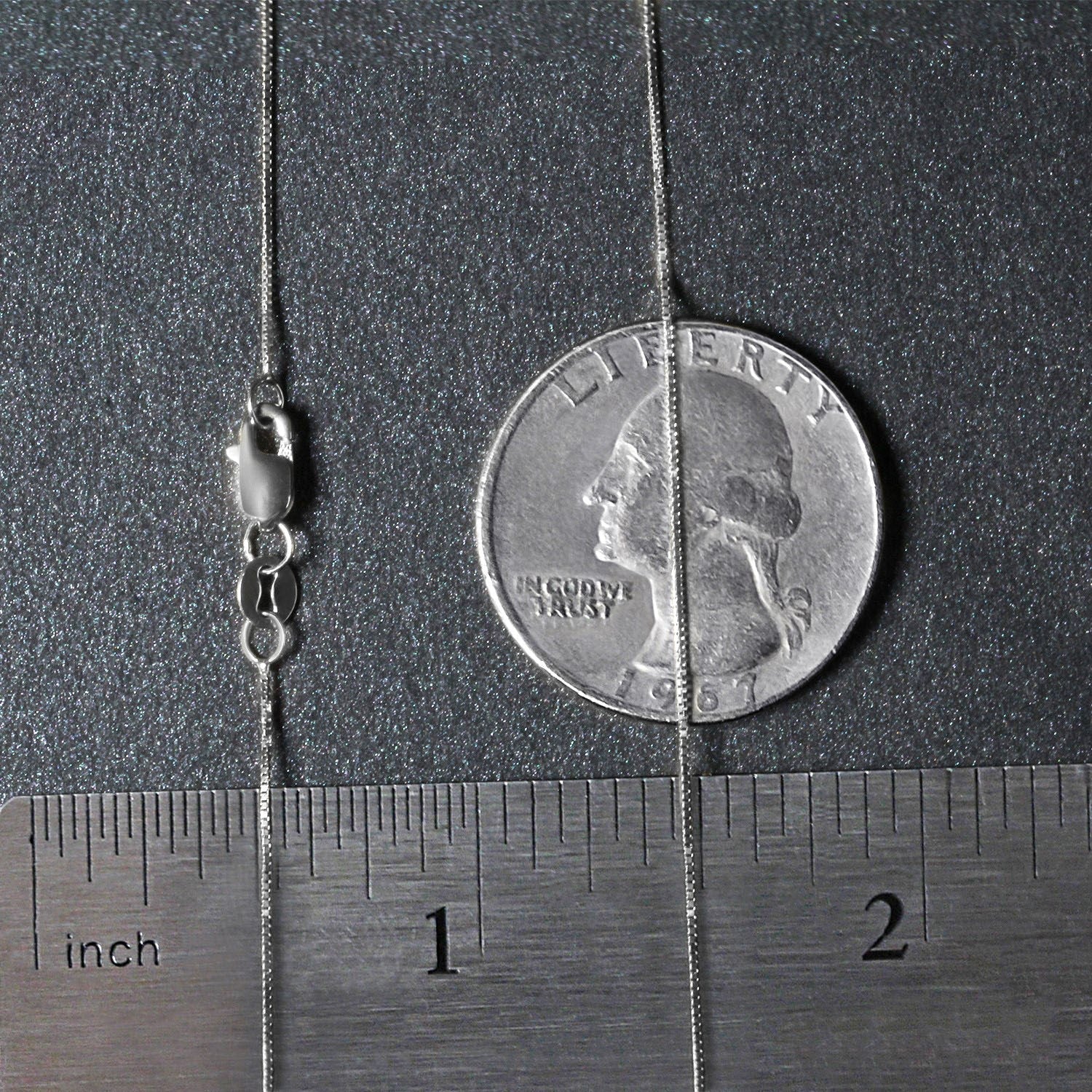 10k White Gold Classic Box Chain (0.45 mm)