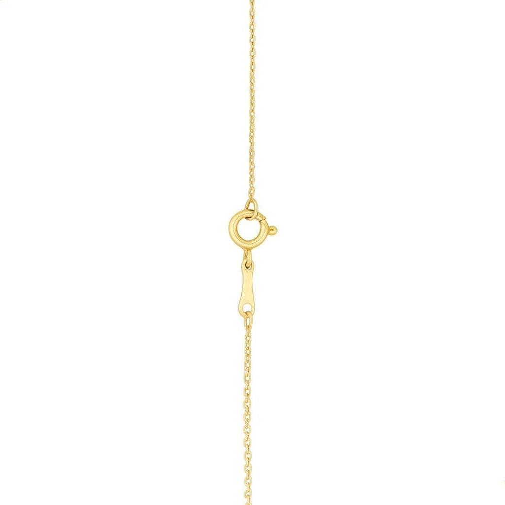 14k Yellow Gold MOP Evil Eye Necklace