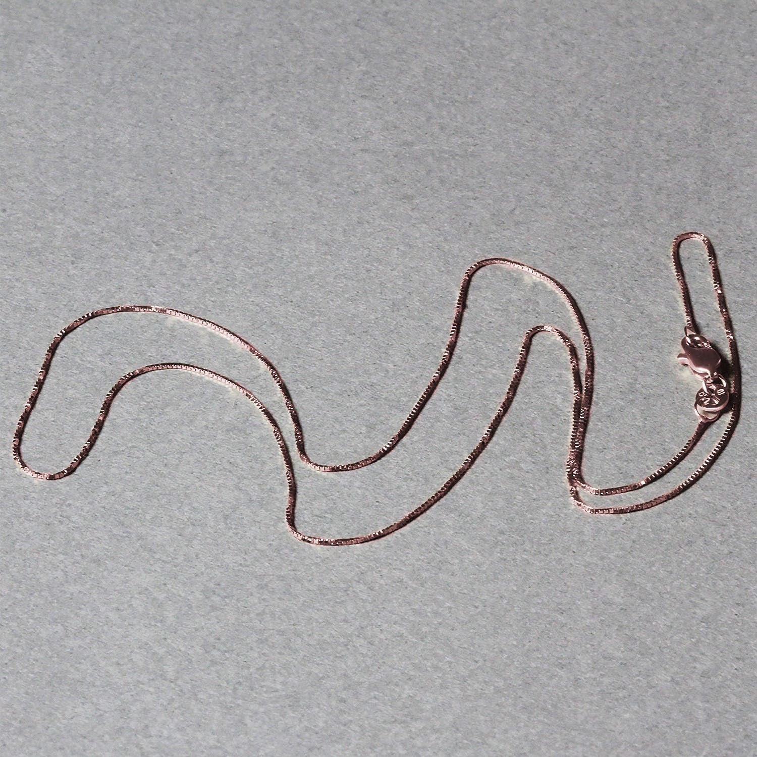 18k Rose Gold Classic Box Chain (0.60 mm)