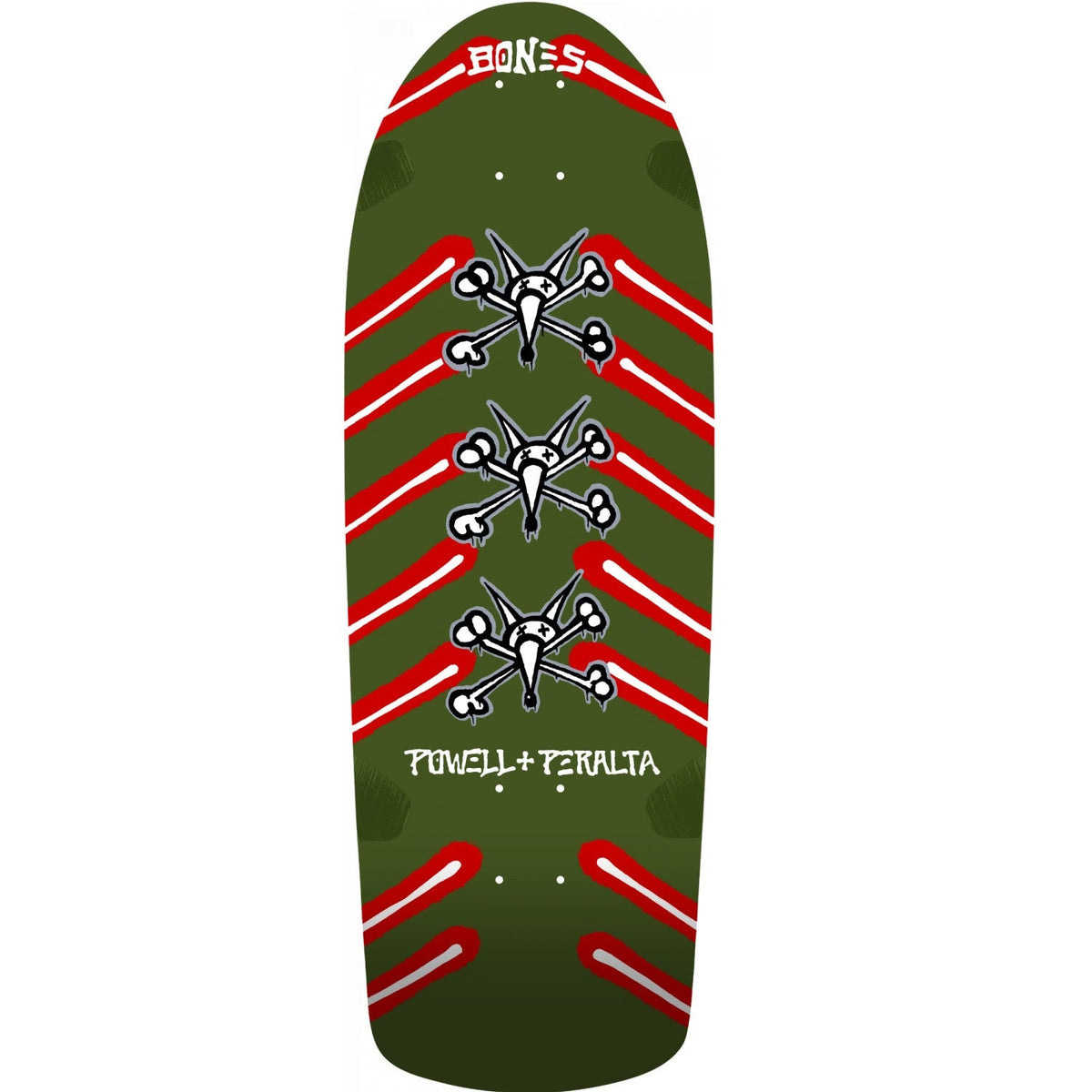 Powell Peralta OG Rat Bones Skateboard Deck - 10″ Olive Green