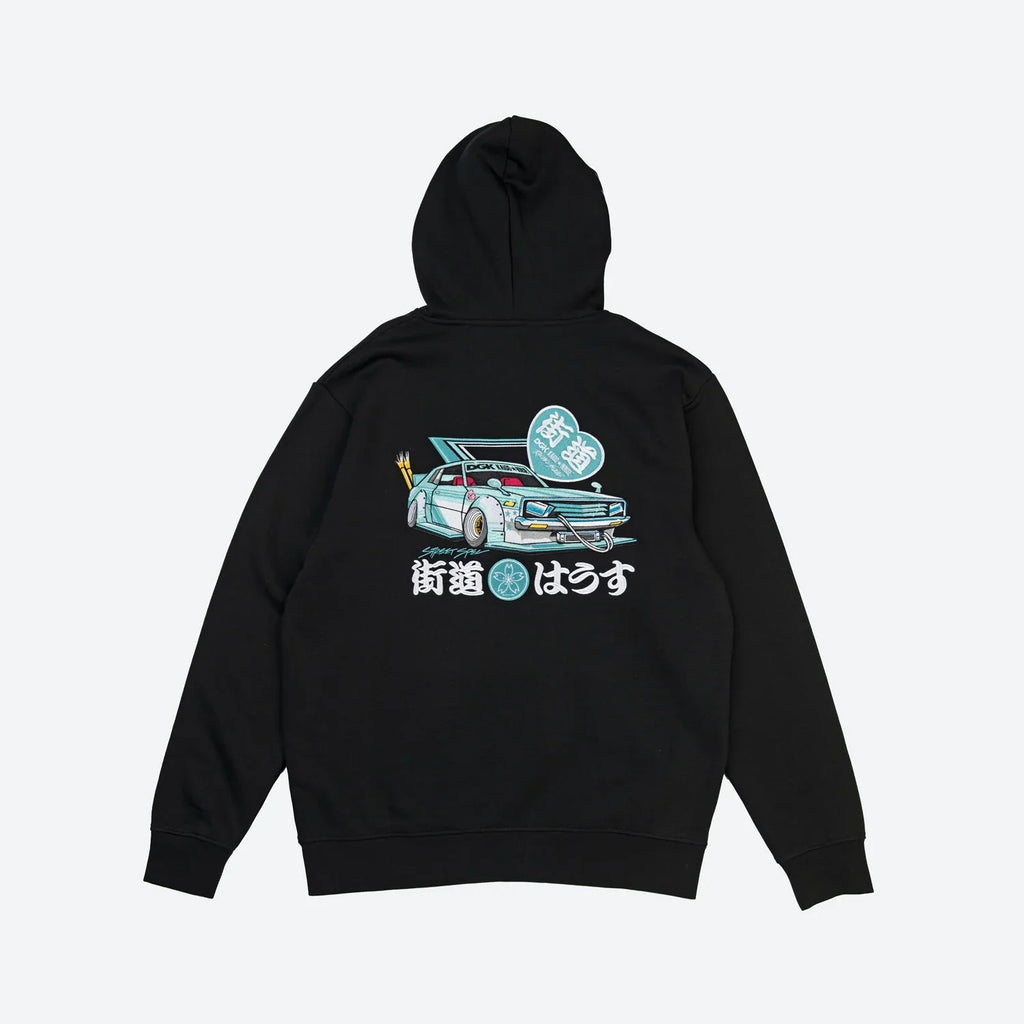 DGK x Kaido House Zokusha Embroidered Hoody - Black