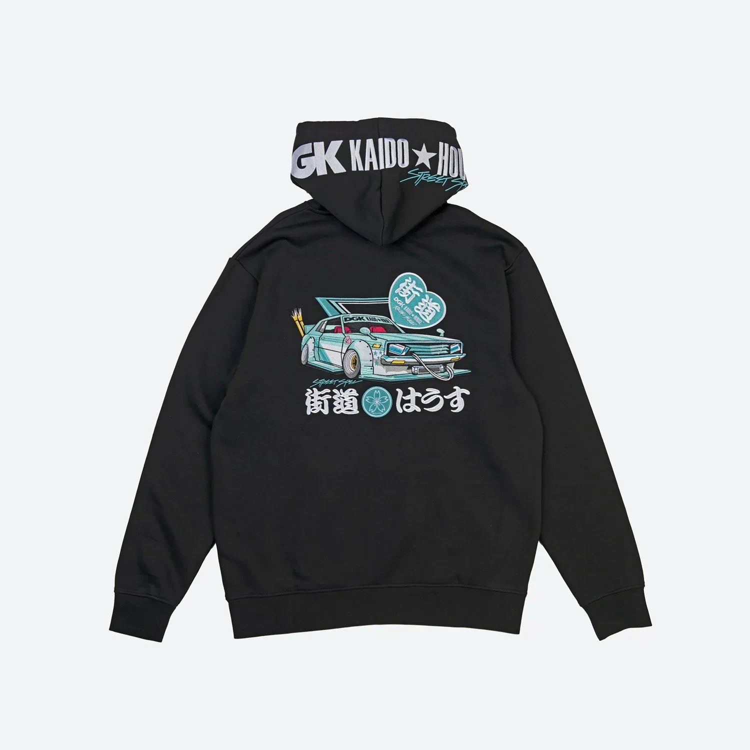 DGK x Kaido House Zokusha Embroidered Hoody - Black