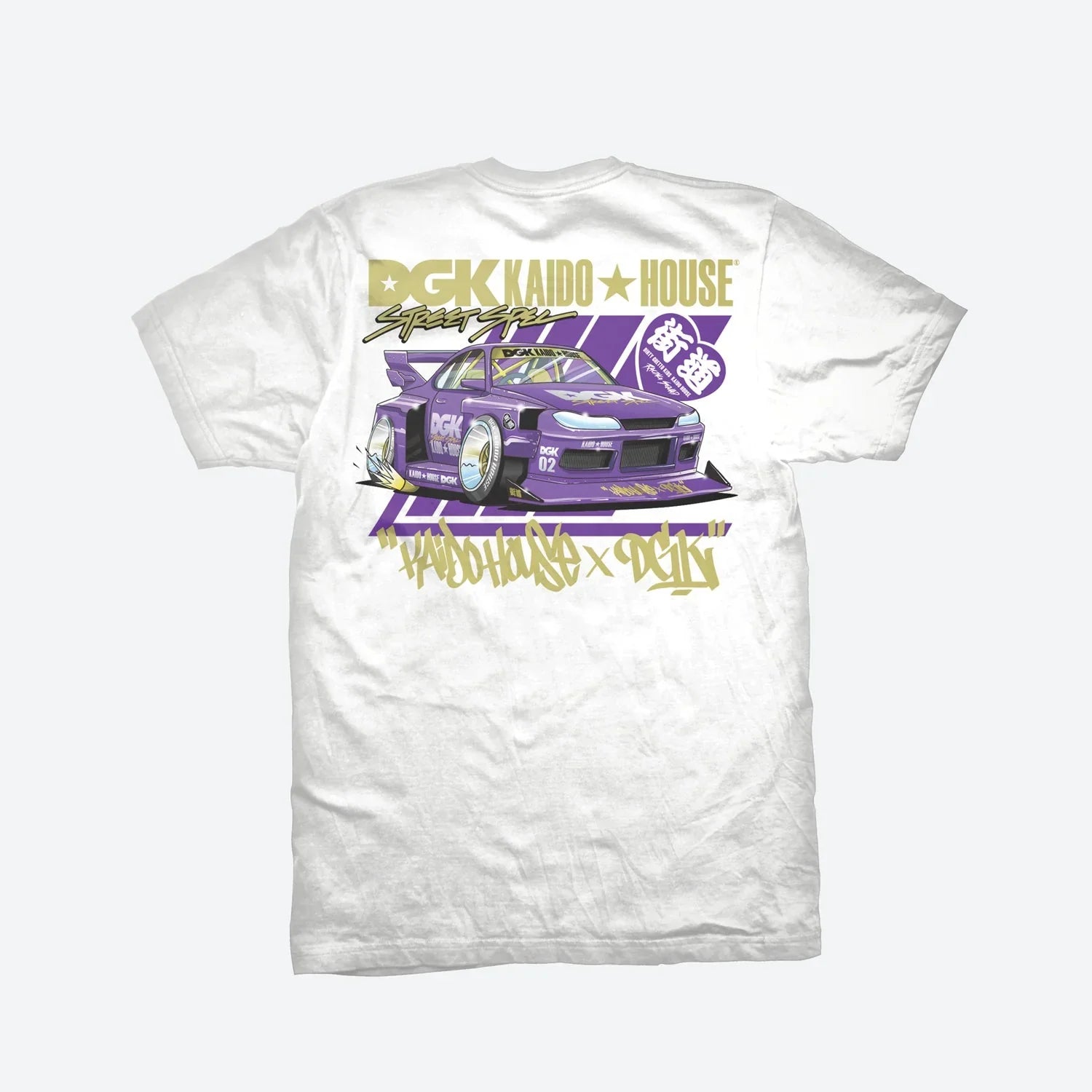 DGK x Kaido House Roulette Racer T-Shirt - White