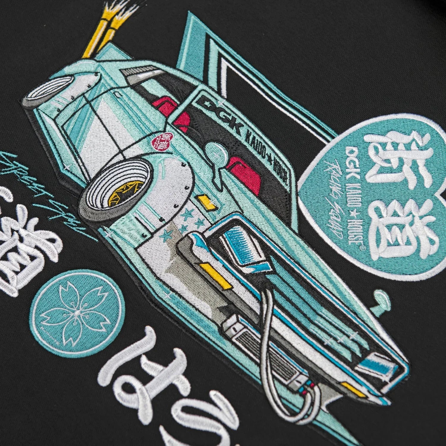 DGK x Kaido House Zokusha Embroidered Hoody - Black