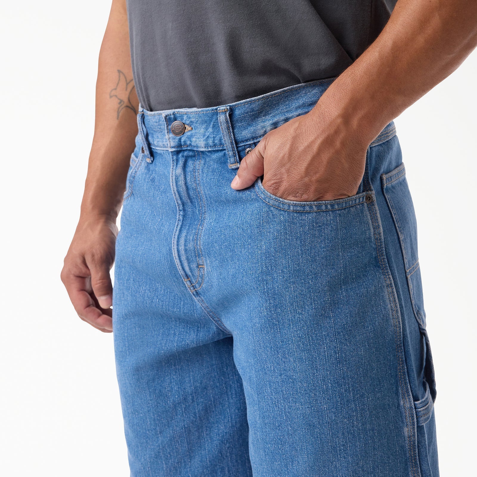 Dickies Denim Utility 13" Mid Wash Shorts