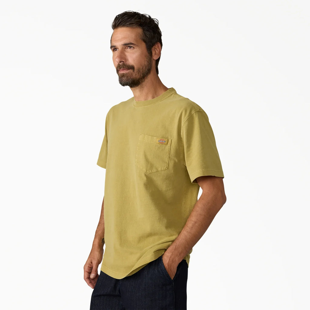 Dickies Worn In Fennel Seed Heavyweight Pocket T-Shirt