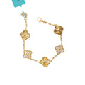 925 Silver Yellow Gold Moissanite Bracelet – 7"