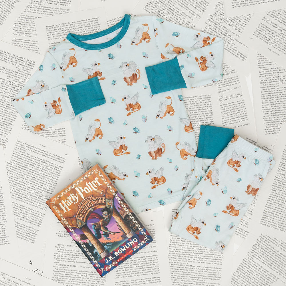 Griffin Butterflies Bamboo 2-Piece Long Sleeve Set