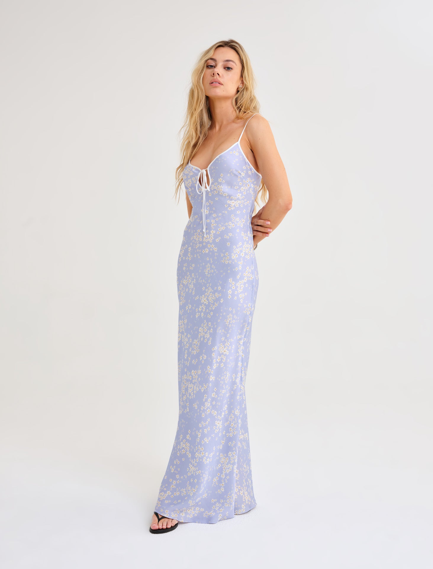 Rumored Dayton Maxi Dress Baby's Breath