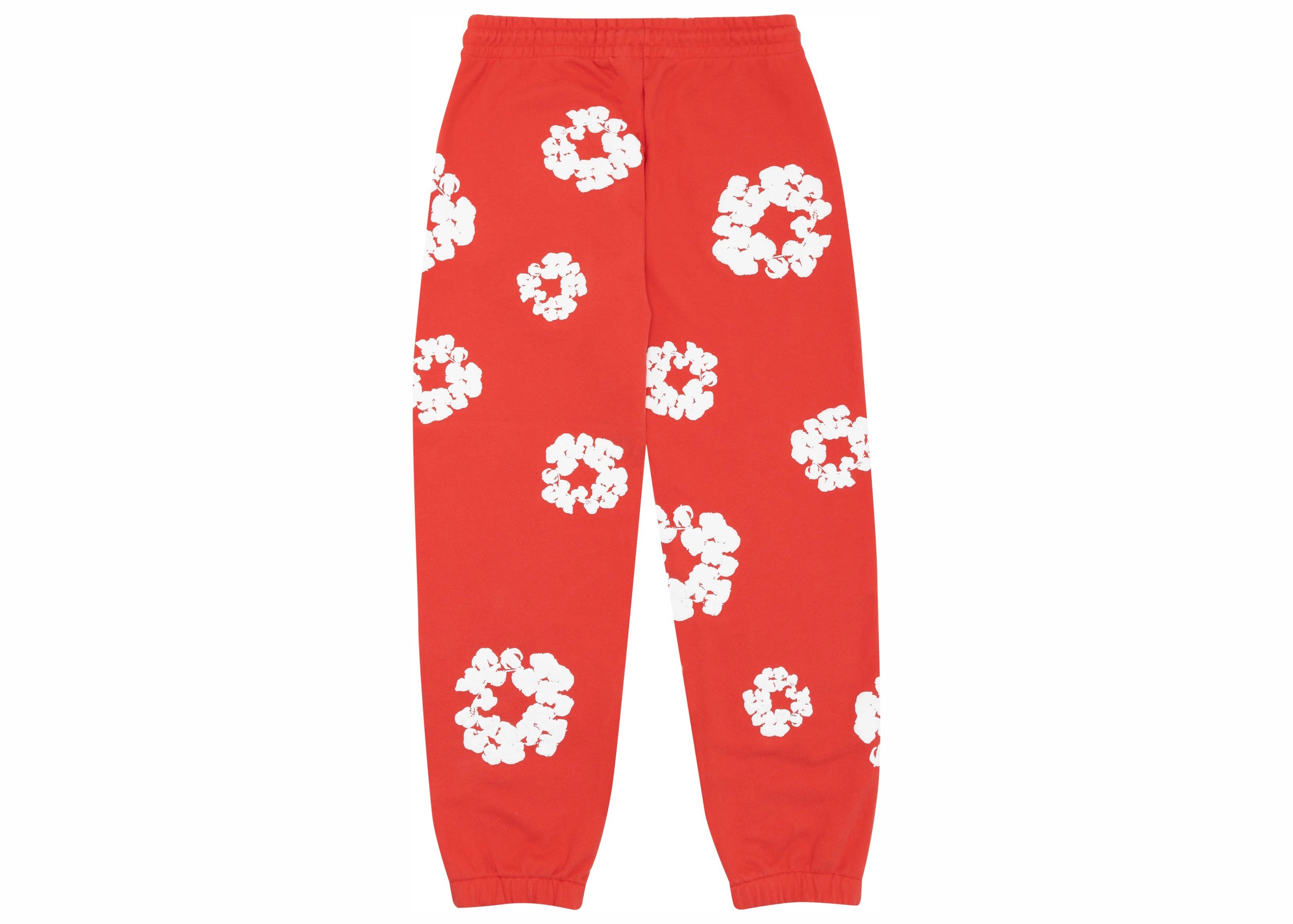 Denim Tears Cotton Wreath Sweatpant Red