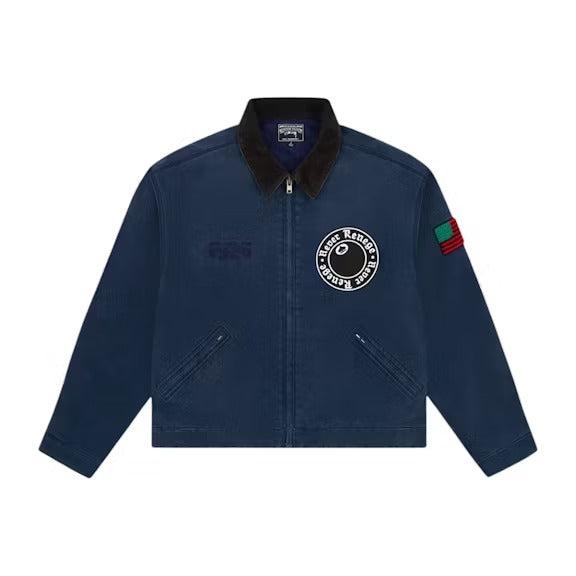Denim Tears x Stussy Never Renege Canvas Work Jacket Navy/Black