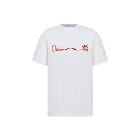 Dior x CACTUS JACK Oversized T-shirt White/Red