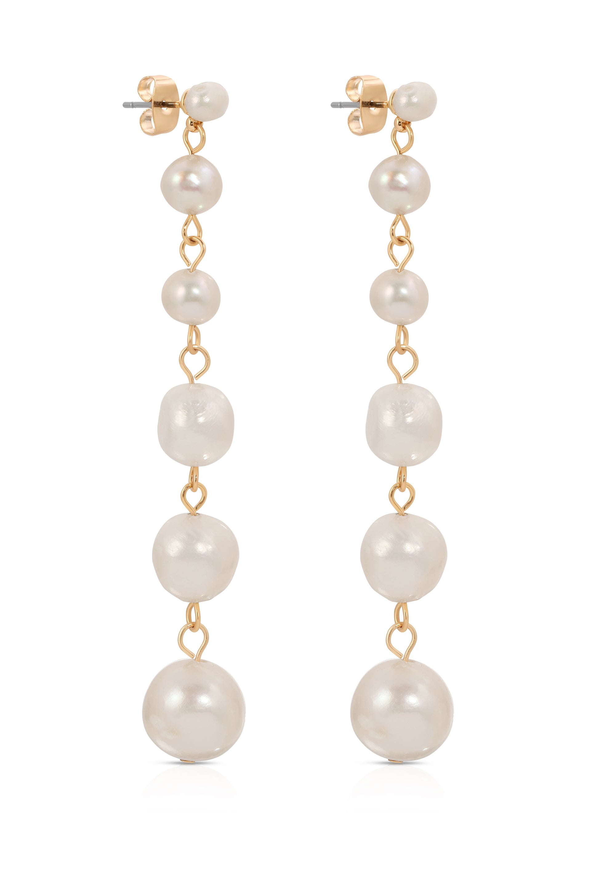 Graduating Freshwater Pearl Earrings
