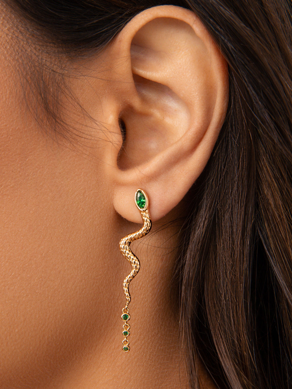 Serpentina Snake Earrings