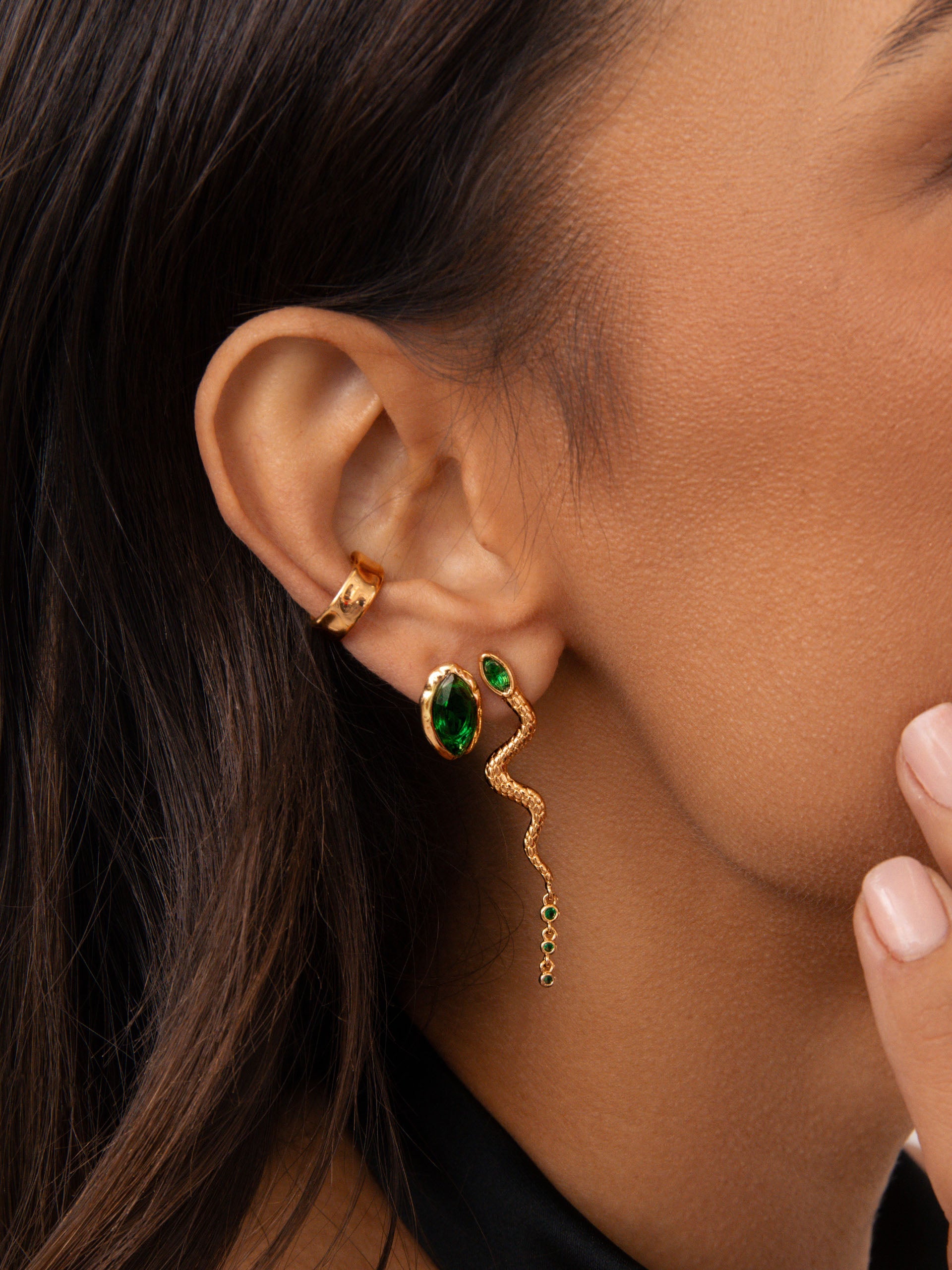 Serpentina Snake Earrings
