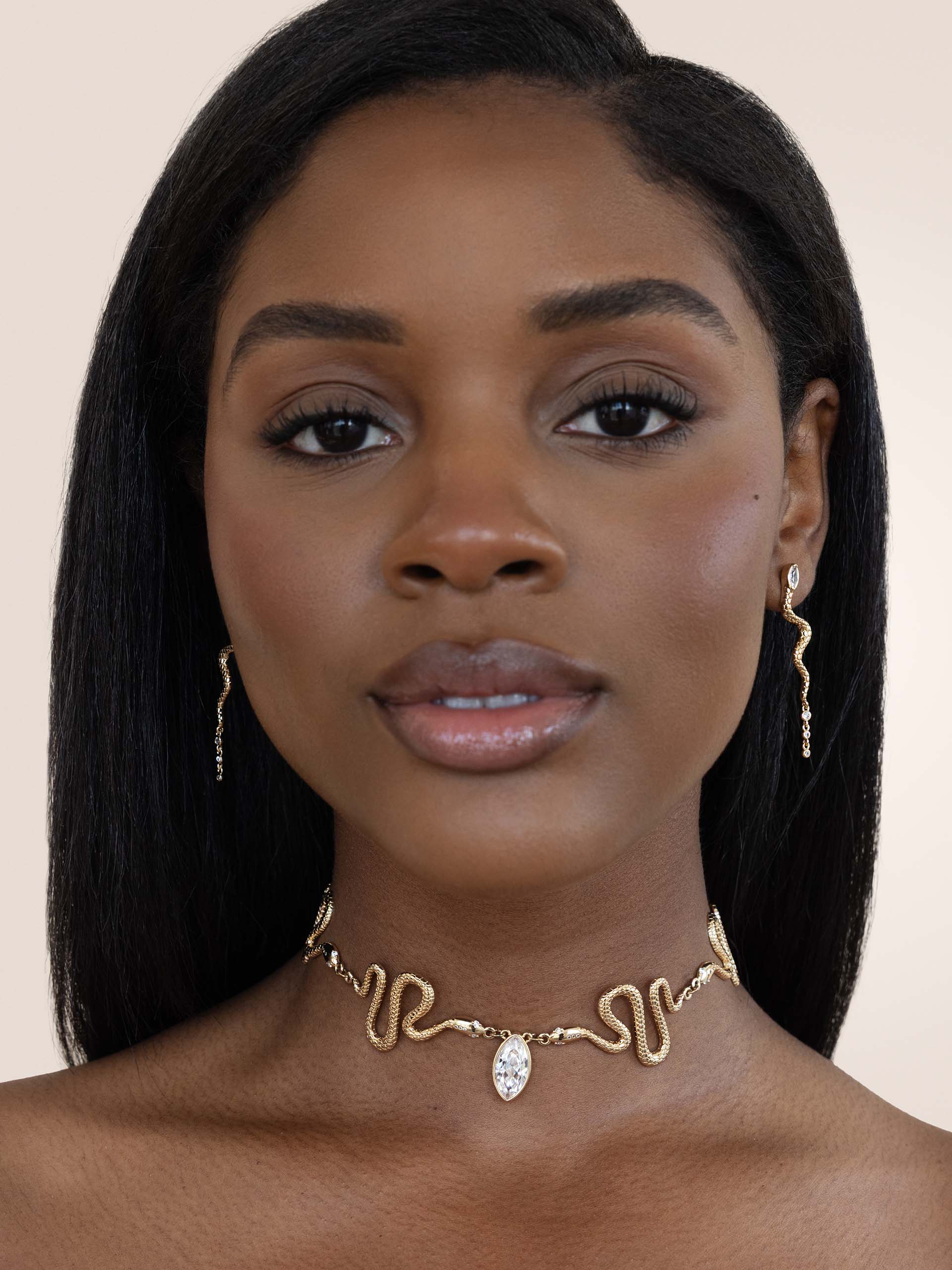 Serpentina Snake Earrings
