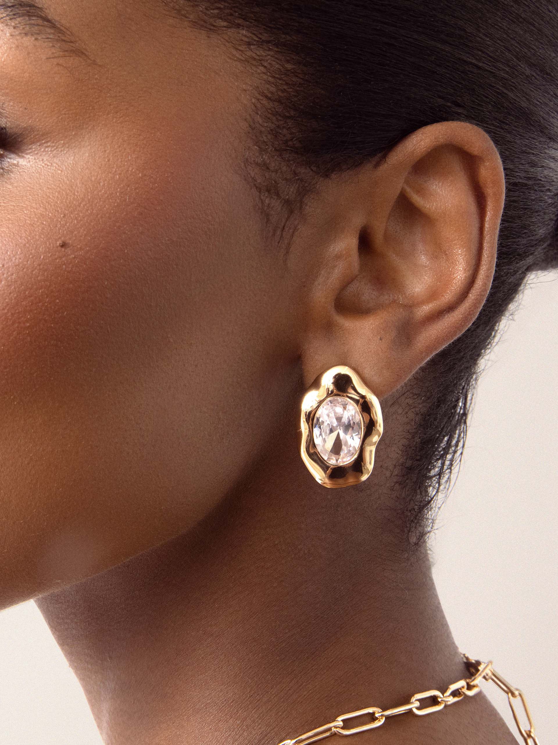 Molten Glow Crystal Studs