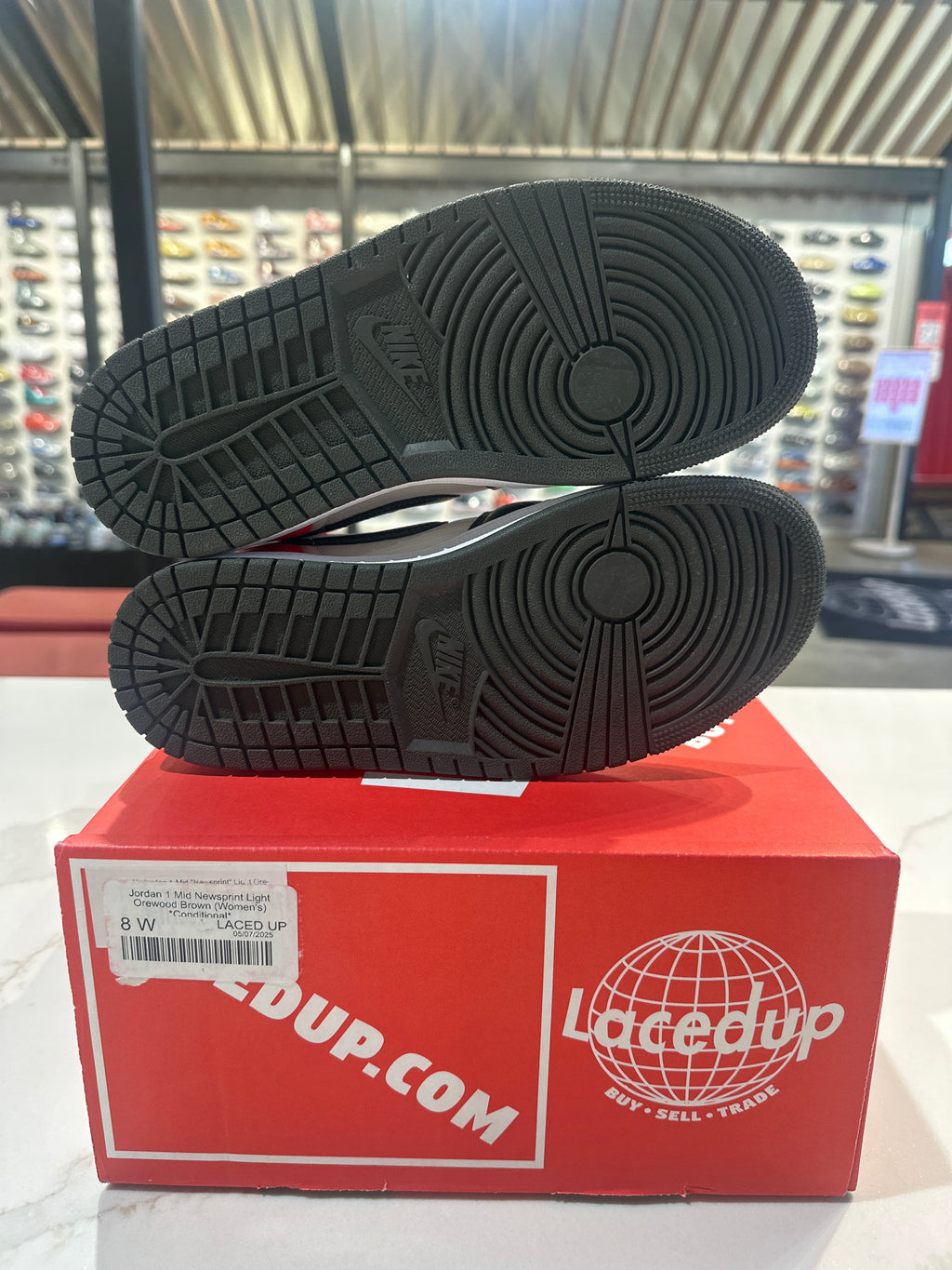 Jordan 1 Mid Newsprint Light Orewood Brown (Women's) *Conditional*