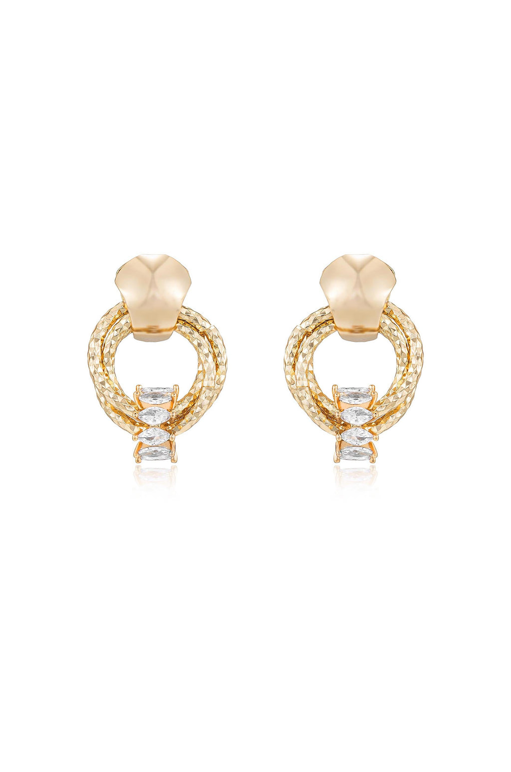 Mini Barrel Crystal Earrings