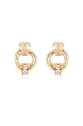 Mini Barrel Crystal Earrings