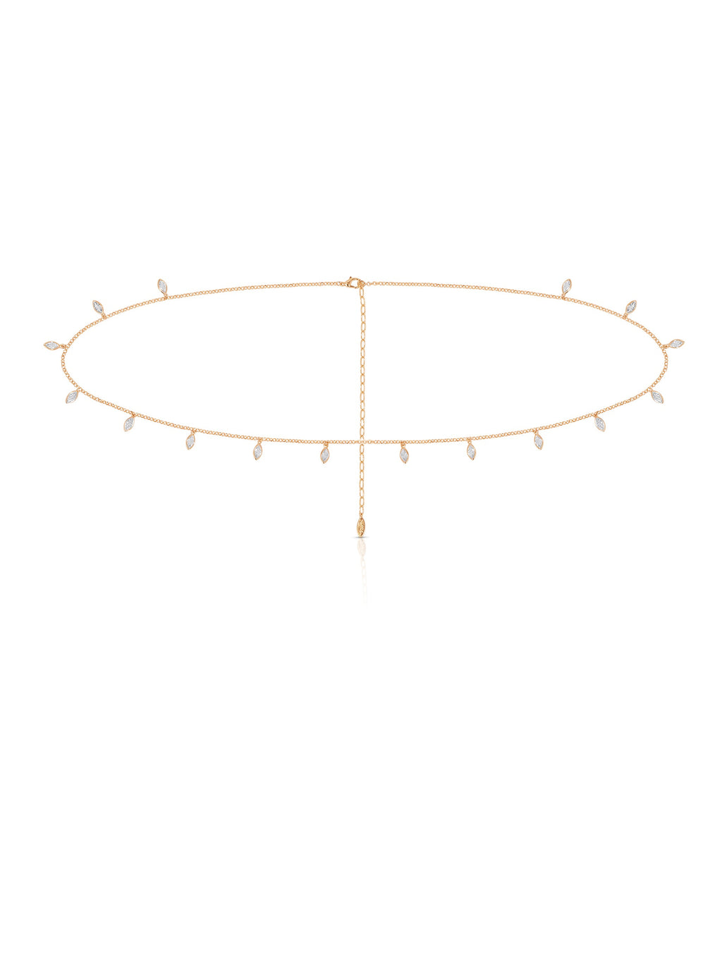 Crystal Droplet Thin Cha Body Chain