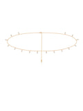 Crystal Droplet Thin Cha Body Chain