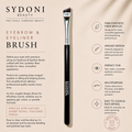 SYDONI EYEBROW & EYELINER BRUSH - Synthetic Fiber Bristles