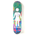 Girl Rick McCrank Girl Logo With Faces in Background Signed in 2008 Black/Blue/Red/Green/White Size 7.75 Skateboard Deck