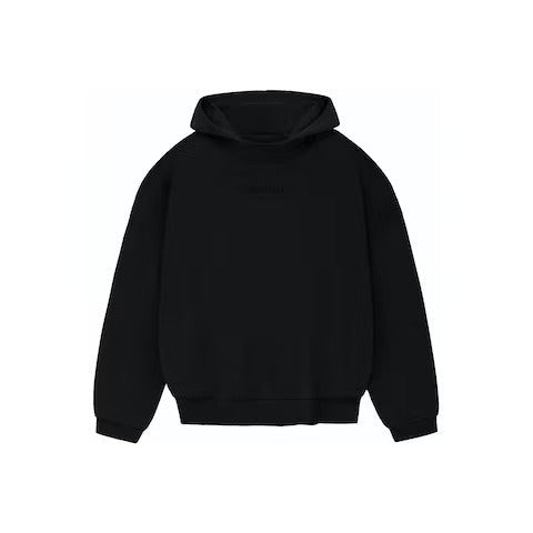 Fear of God Essentials Small Chest Logo Hoodie Jet Black